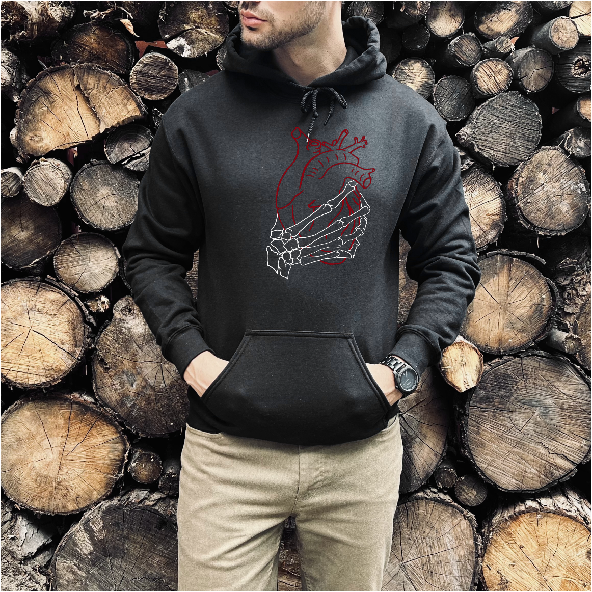 Heart Grab Unisex Heavy Blend™ Hooded Sweatshirt