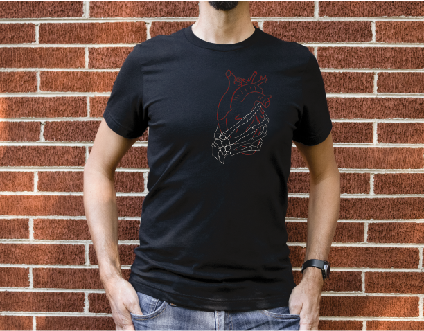 Heart Grab Unisex Jersey Short Sleeve Tee