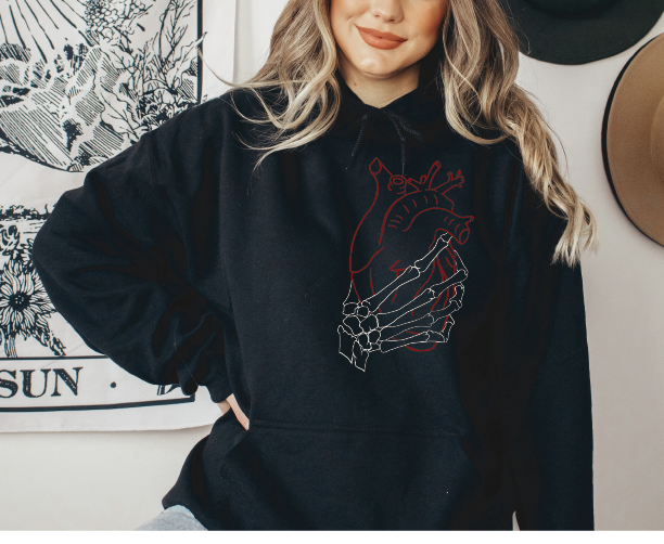 Heart Grab Unisex Heavy Blend™ Hooded Sweatshirt