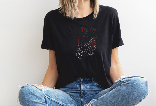 Heart Grab Unisex Jersey Short Sleeve Tee